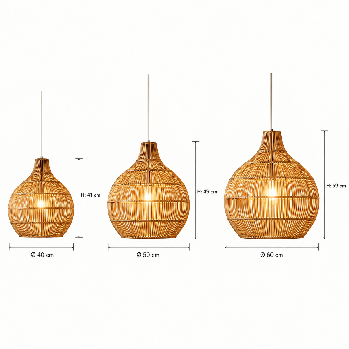 Solara Pearl pendel - natur