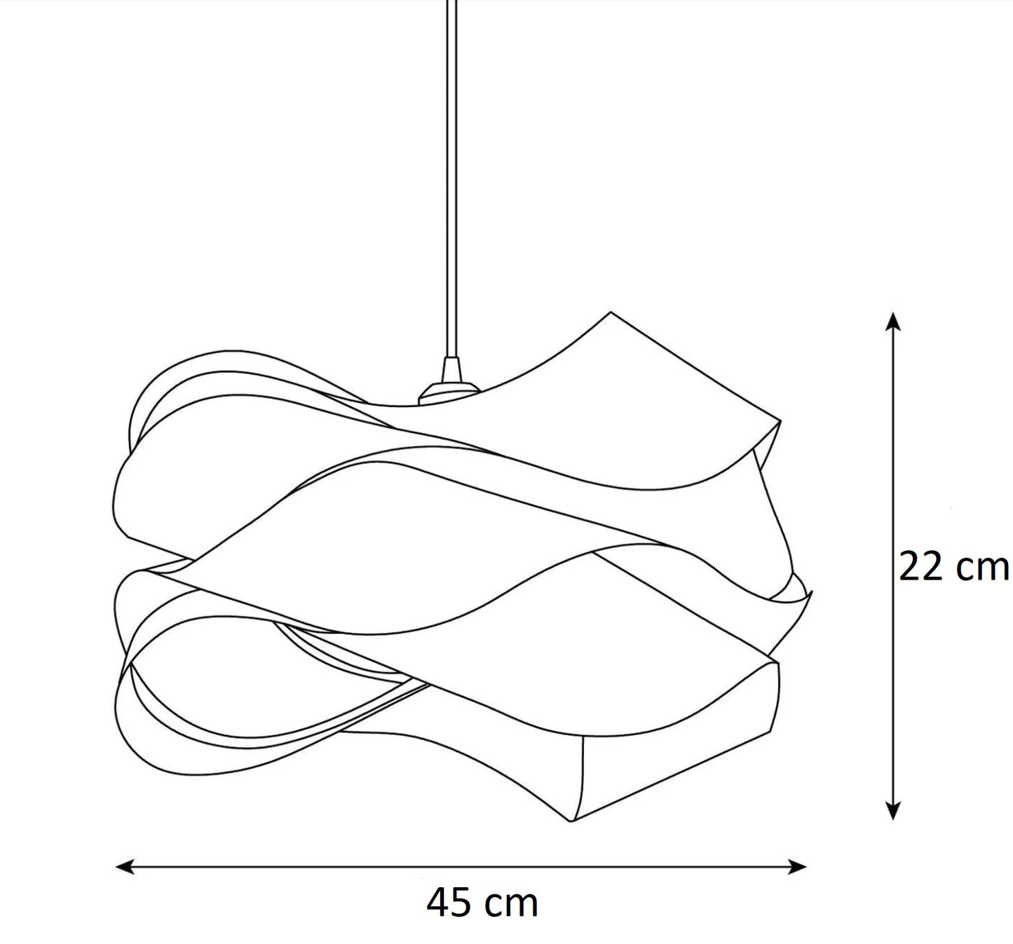 Aura Twist pendant light