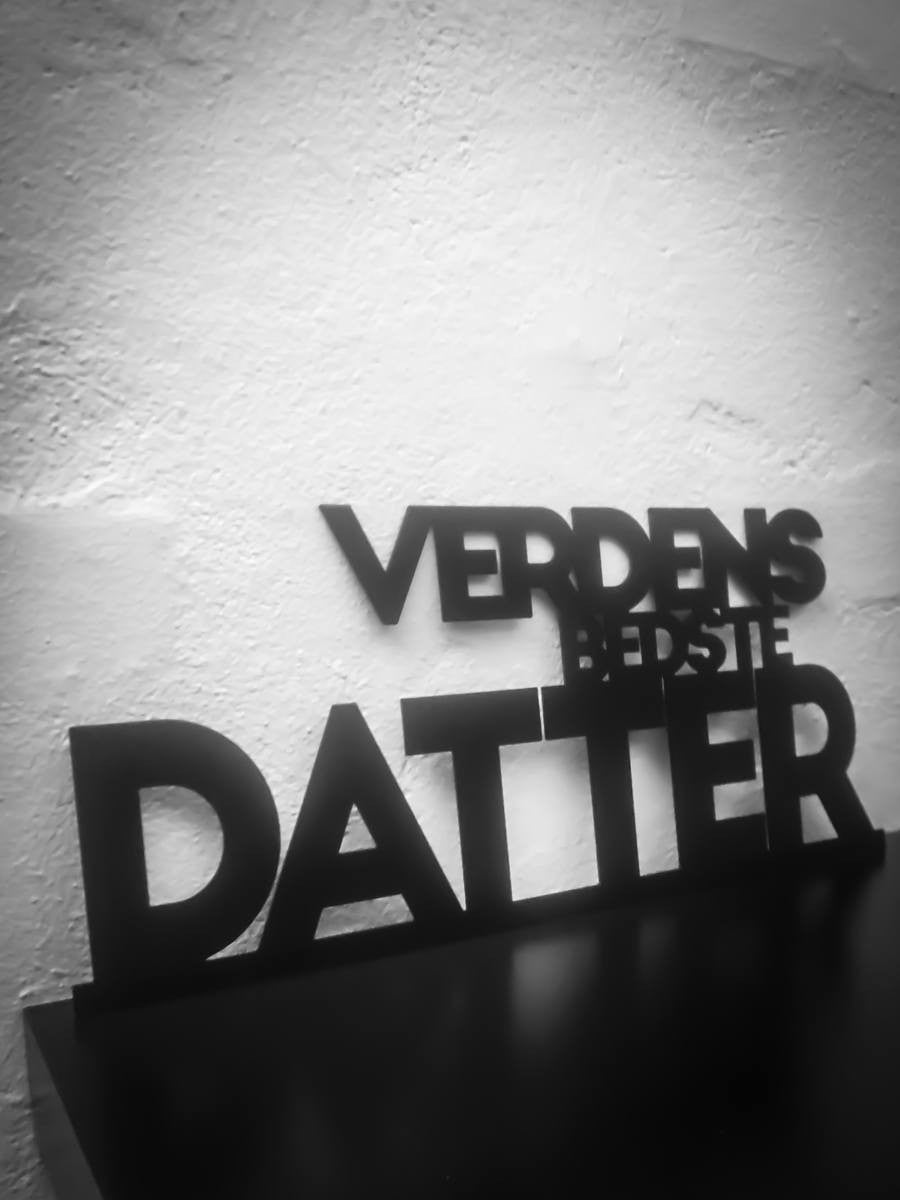 Weltbeste Tochter - Schwarz lackiert 40x18cm