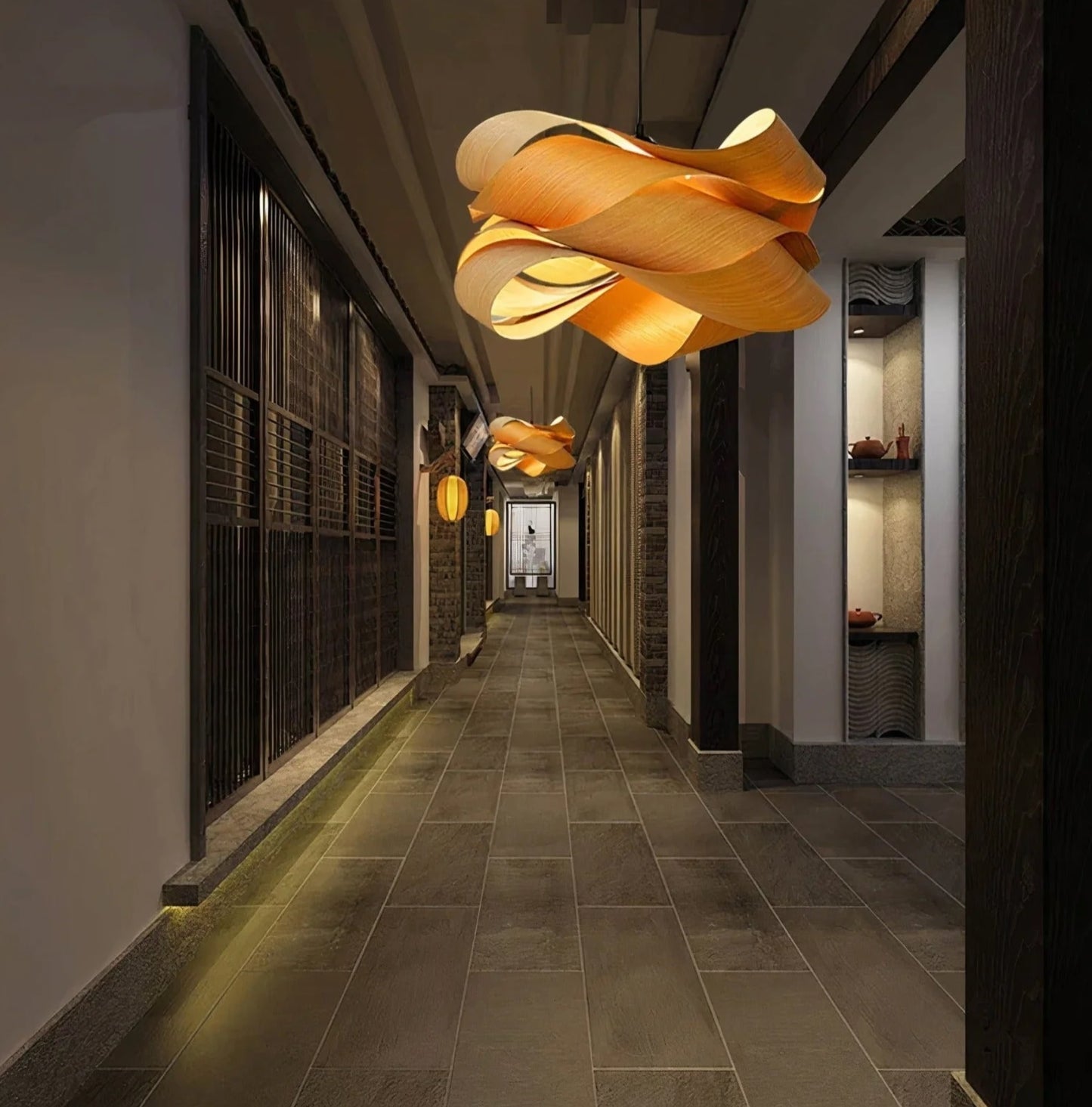 Aura Twist pendant light