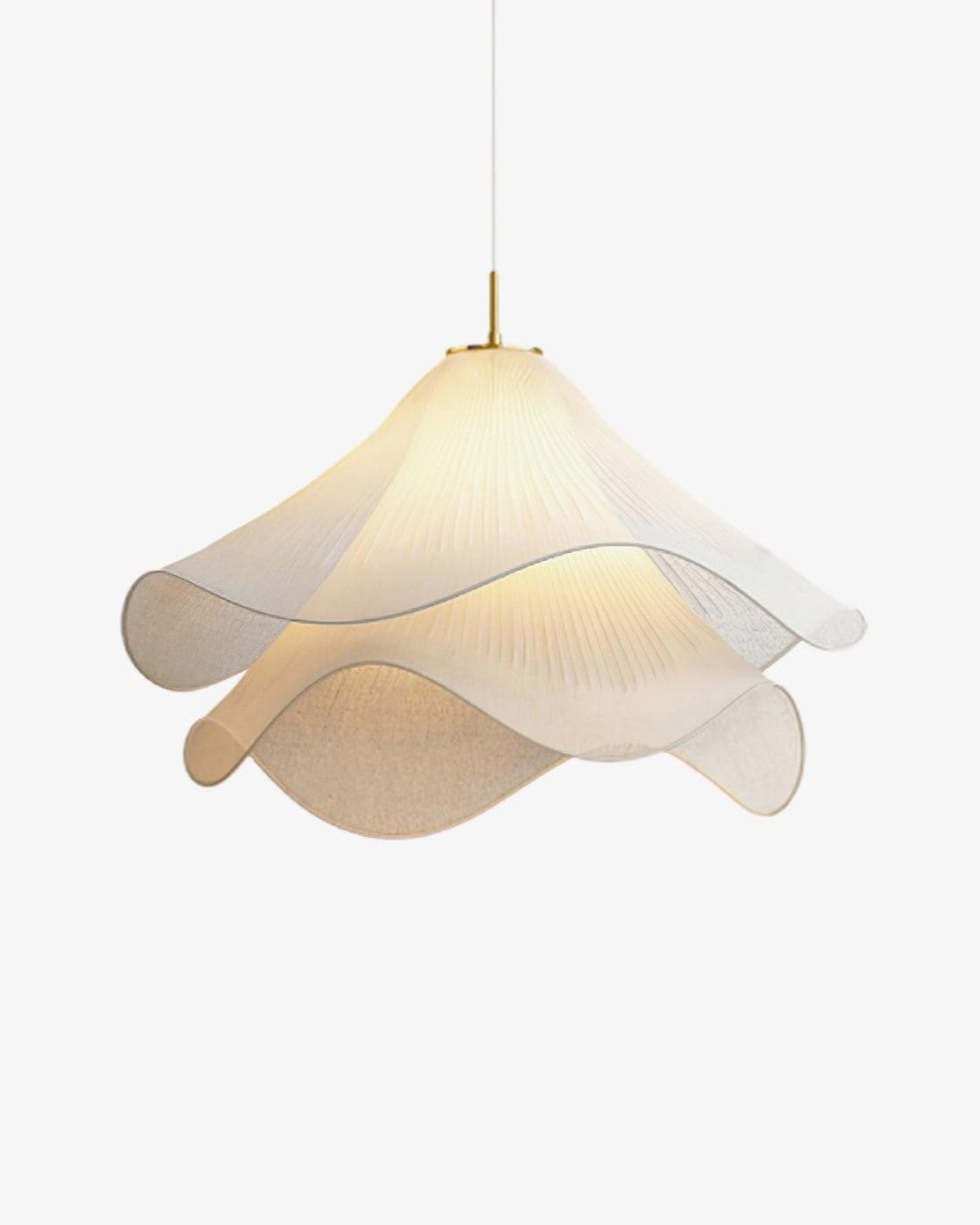 Ethereal Bloom pendellampe hvid – minimalistisk design