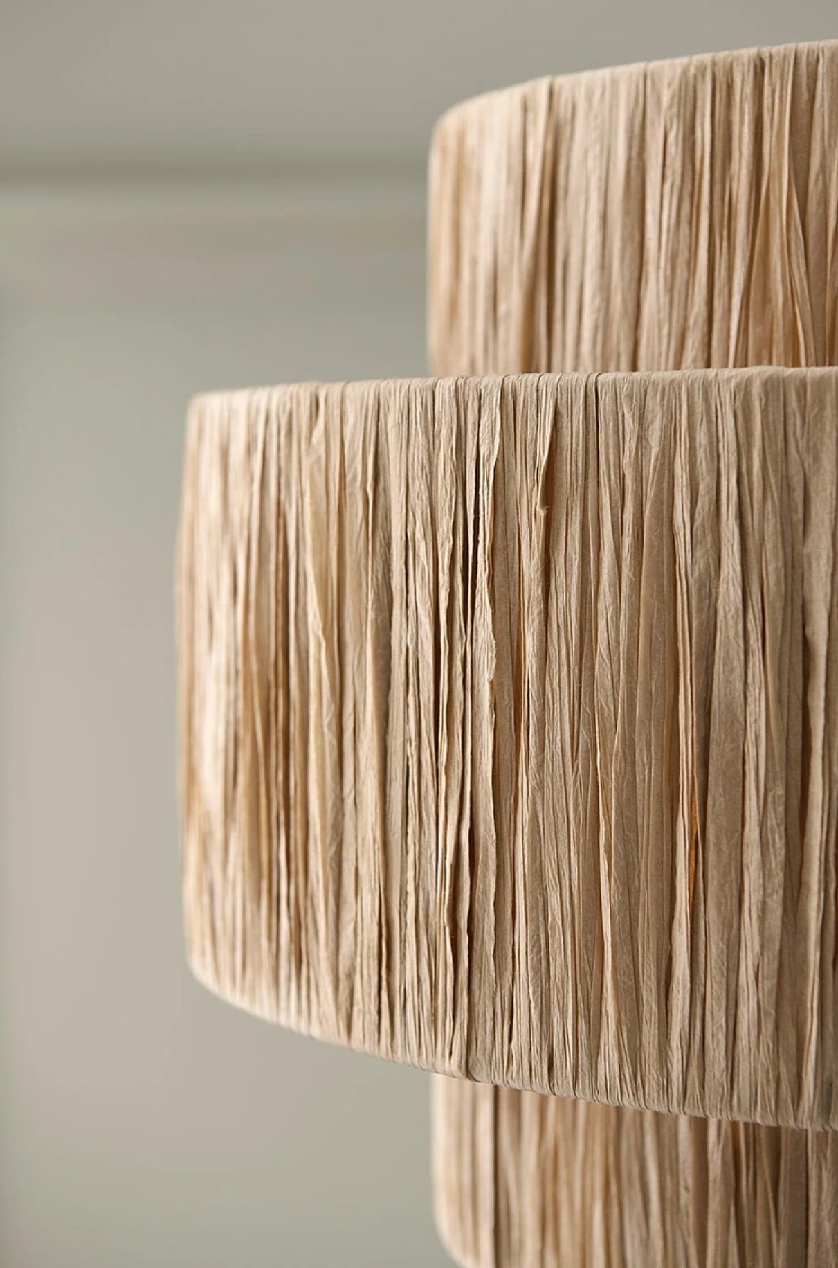 Tekstur og fibre i Samoa pendellampe