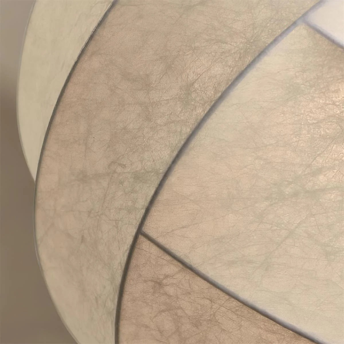 Silk Moon pendellampe detalje af silkepolymer struktur