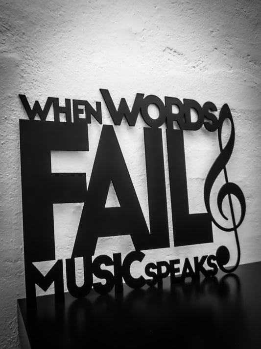 When words fail music speaks - Sortlakeret