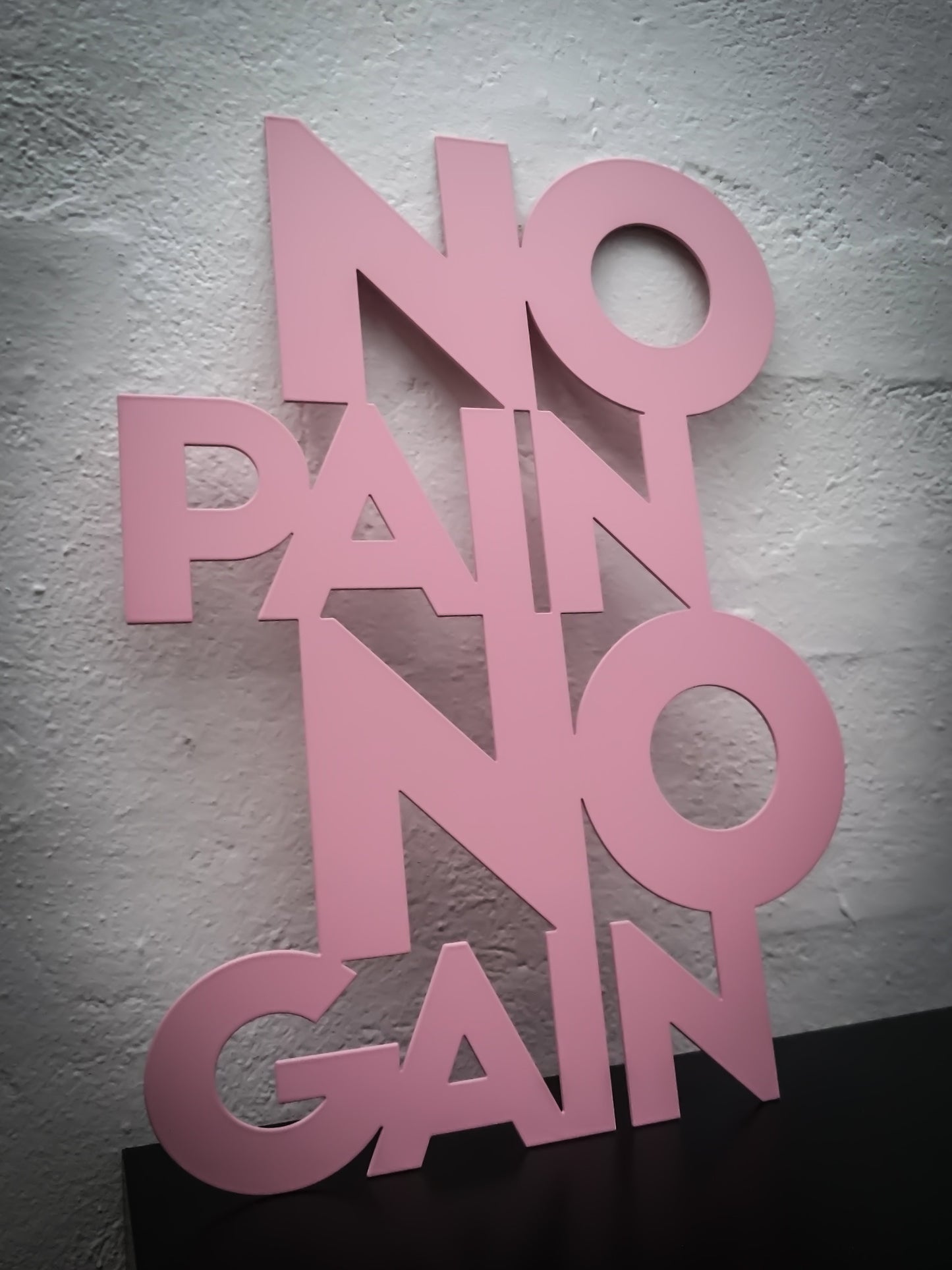 Ohne Fleiß kein Preis - Rosa lackiert 29x41cm